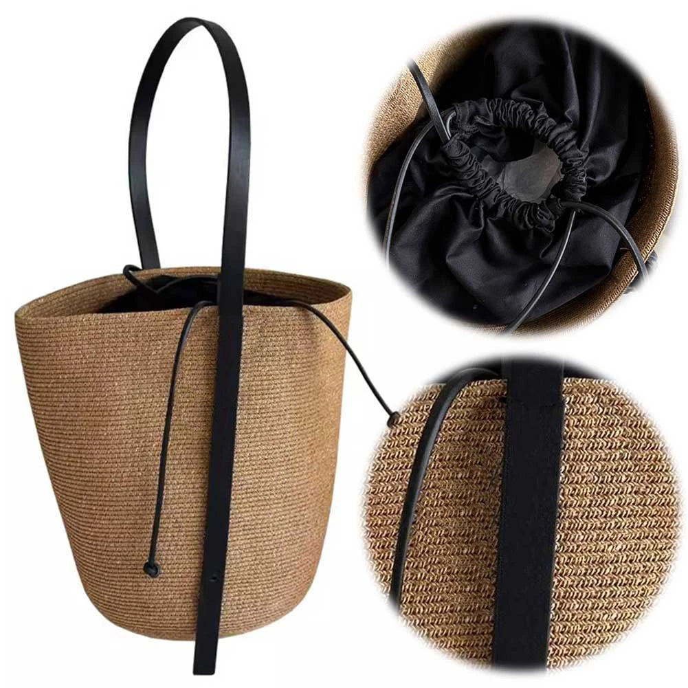 Woven Straw Bag for Women – Adjustable Strap Small Summer Tote Handbag for Beach, Travel & Shopping 🏖️👜