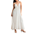 Elegant Sleeveless Maternity Maxi Dress – Ruched Empire Waist Pregnancy Gown for Baby Shower, Photoshoot & Summer Wear