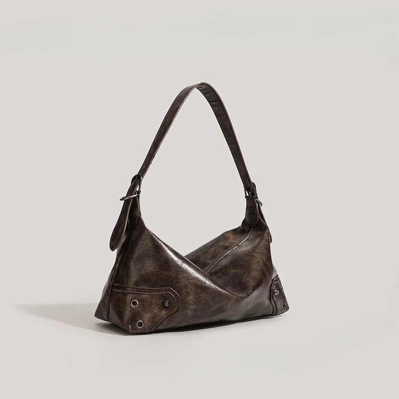 2025 New Design PU Leather Baguette Bag – Fashion Handbag & Crossbody with Zipper Closure for Daily Use 👜✨