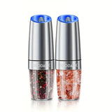 Electric Salt and Pepper Grinder Set – Battery Powered with LED Light, 1/2pcs - PulinGO