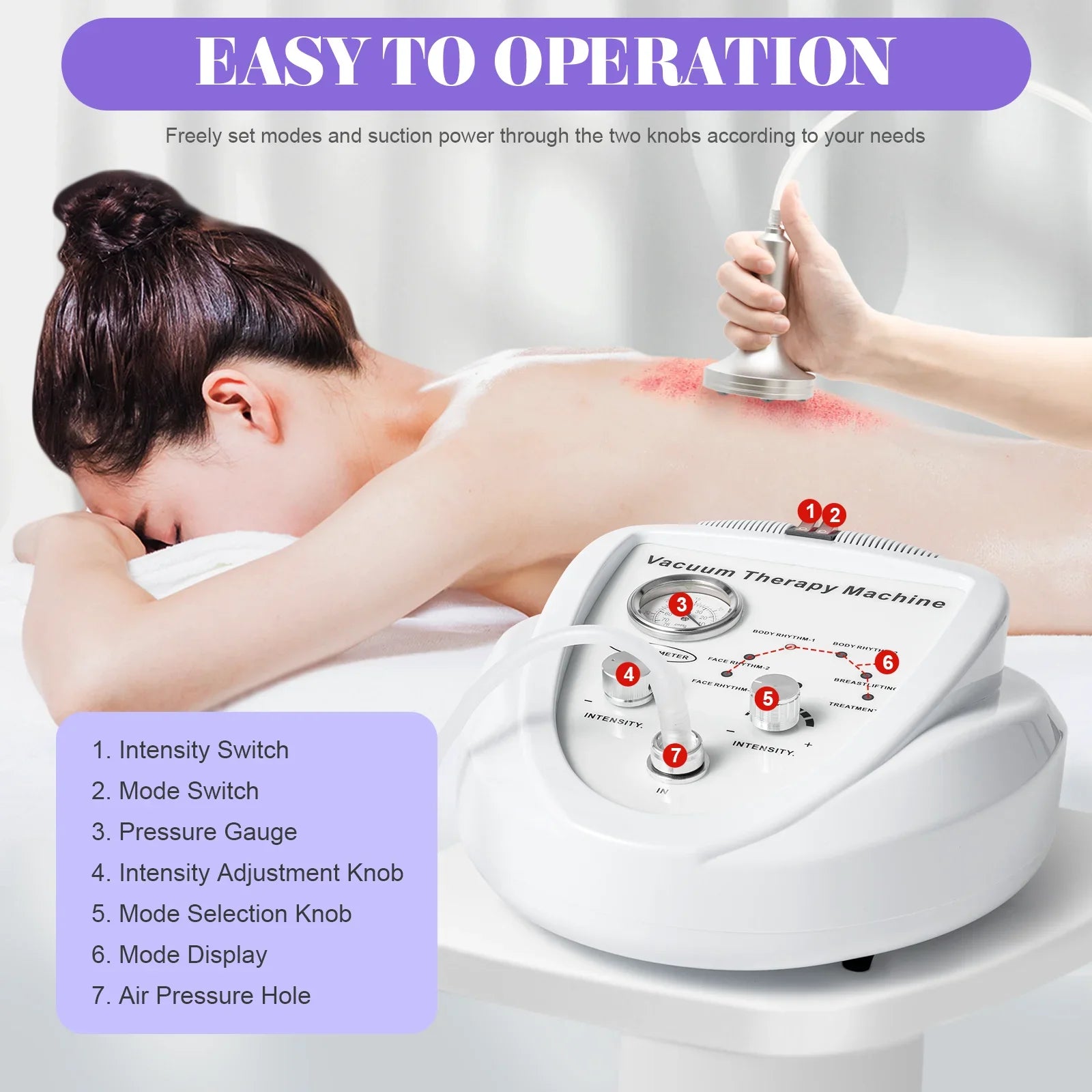 Full-Body Vacuum Therapy Machine – 24 Cups & 3 Pumps for Body Shaping, Cellulite & Skin Firming