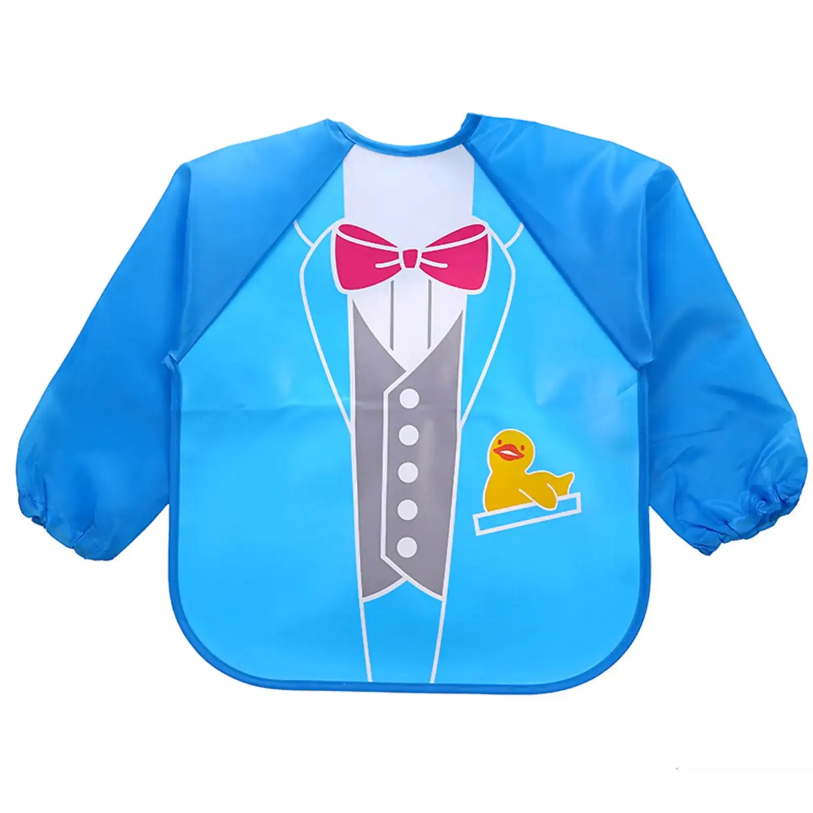 Long-Sleeve Waterproof Kids Smock Feeding Bib – Toddler Meal & Art Apron for Boys & Girls