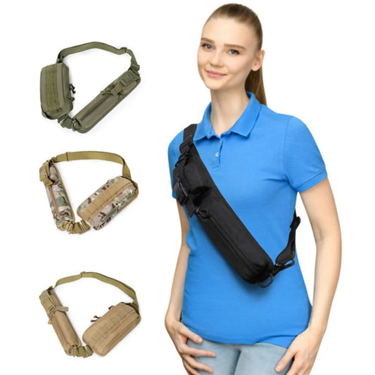 Unisex Trekking Sports Sling Backpack – Crossbody Chest Shoulder Bag for Men & Women, Hiking, Camping, Hunting & Outdoor Travel