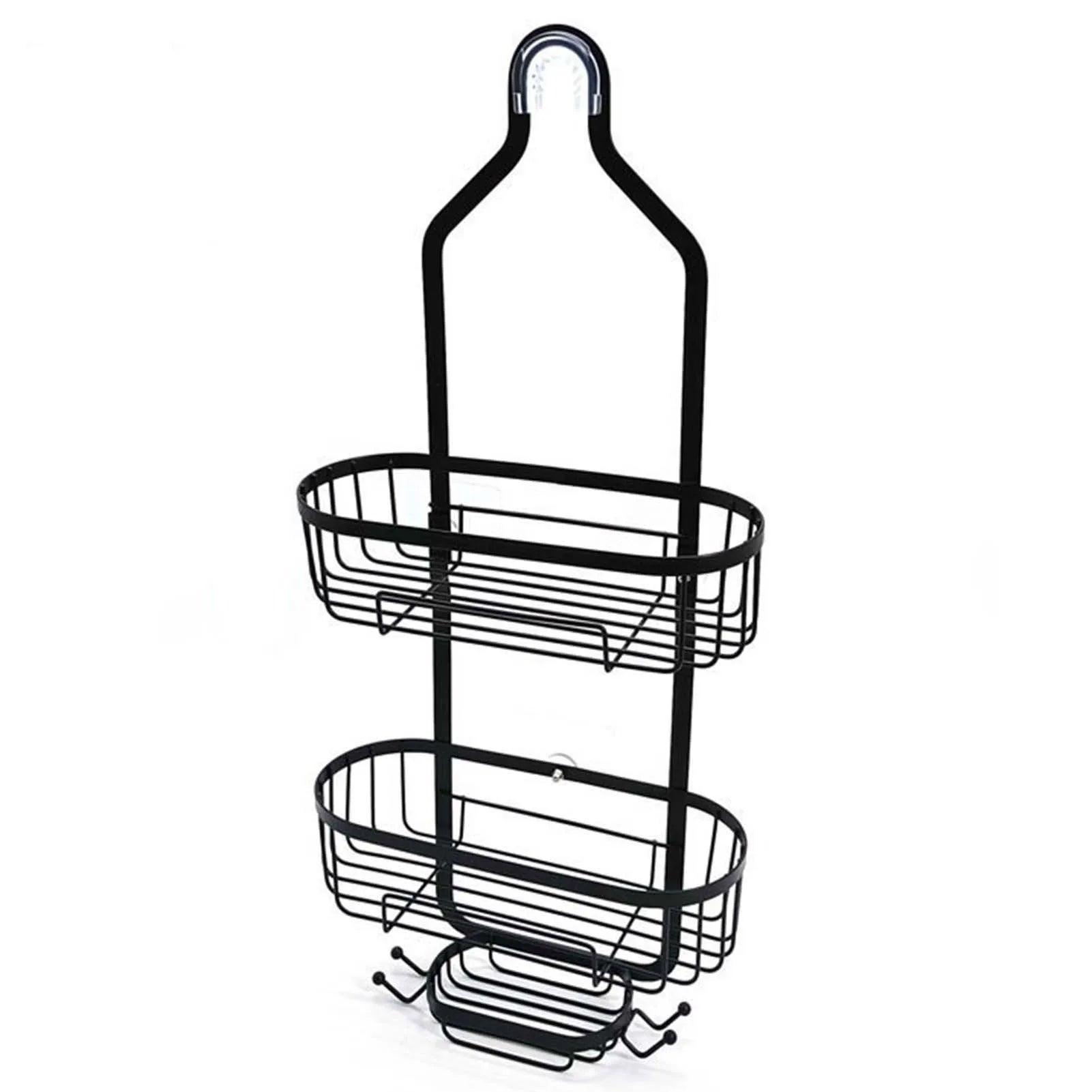 3-Tier Large Capacity Shower Shelves Rack – Wall/Hanging Organizer for Towels & Bath Accessories
