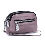 Women’s Genuine Leather Short Wallet – Large-Capacity Cowhide Purse, Female Clutch Handbag & Coin Holder