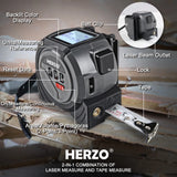 “3-in-1 Laser Rangefinder Measure Ruler – LCD Backlight Distance Meter & Building Measurement Device”