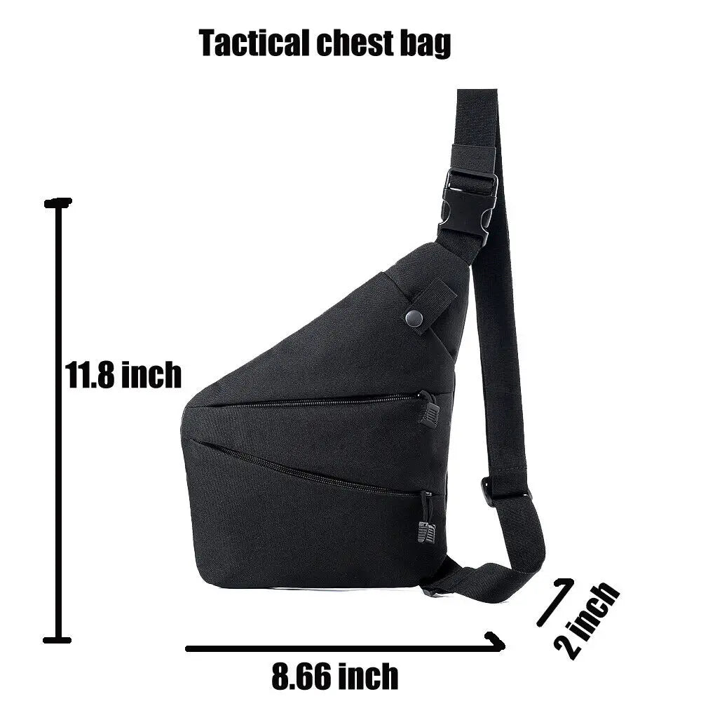Tactical Nylon Chest & Shoulder Bag – Anti-Theft Multifunctional Holster Style Carry