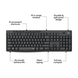 Logitech MK295 Wireless Keyboard and Mouse Combo – SilentTouch Technology, Compact & Reliable 2.4GHz Connection