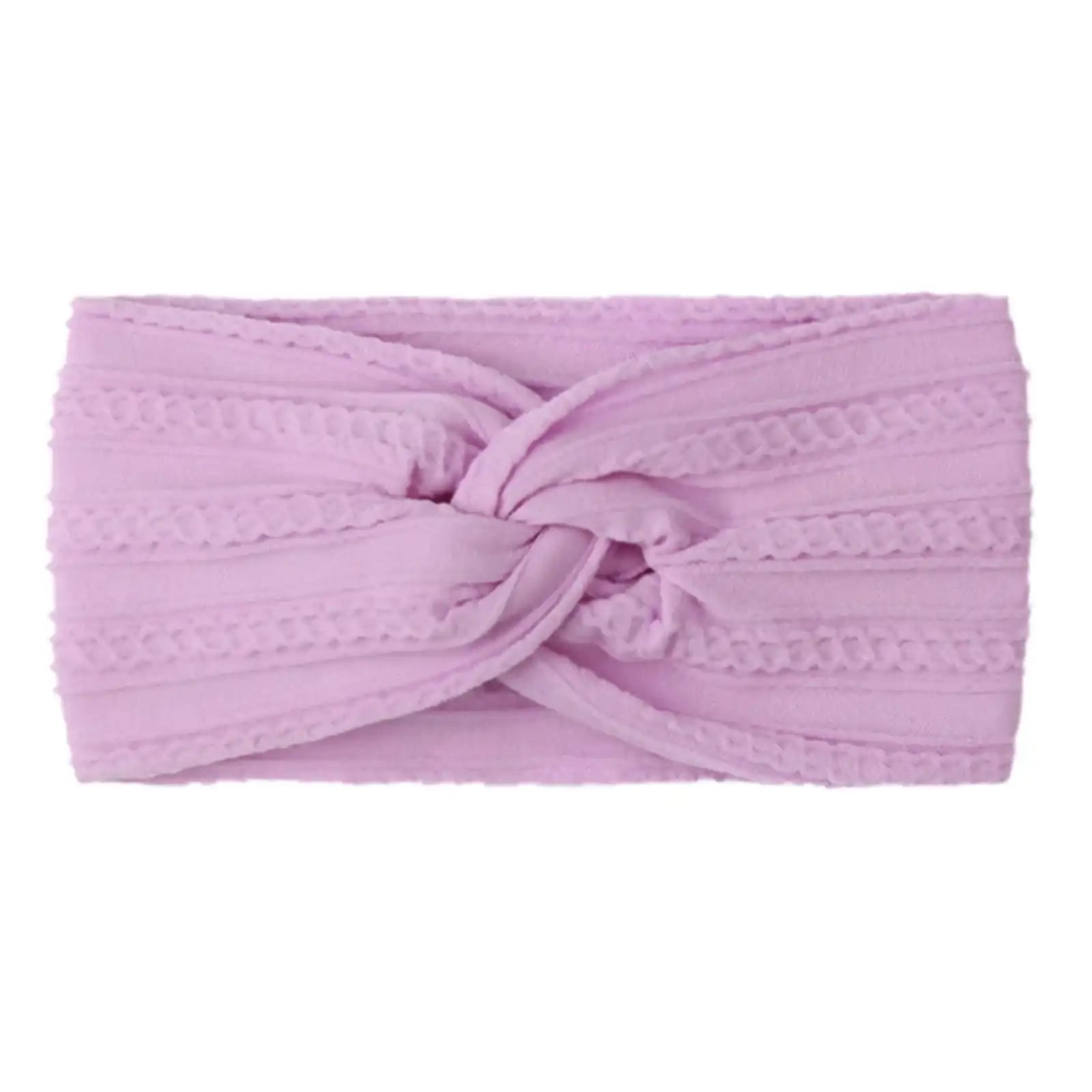 Soft Cable Knit Turban Headband for Baby Girls & Boys