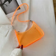 Clear Jelly Shoulder Bag for Women – Small Zipper Under-arm Purse Transparent Fashion Handbag