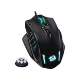 Redragon M908 Wired RGB Gaming Mouse – 12,400 DPI Optical Mouse with 18 Programmable Buttons & LED Backlight
