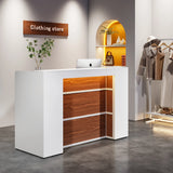 🛋️ Tribesigns 63" Reception Desk – Front Counter with LED Lights for Lobby, Salon, Retail & Checkout Areas