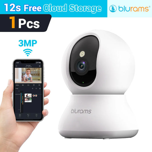 Blurams Baby Monitor Camera – 2K HD Smart Home Security Camera with Motion Detection, Two-Way Audio & Night Vision, Easy Setup