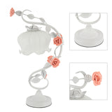 🌸 Modern Bedside Flower Glass Table Lamp – Stained Glass Reading Lamp for Nightstand & Desk with Switch Control