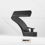 BAKALA Matte Black Deck-Mounted Basin Faucet – Single Hole Hot & Cold Mixer Tap