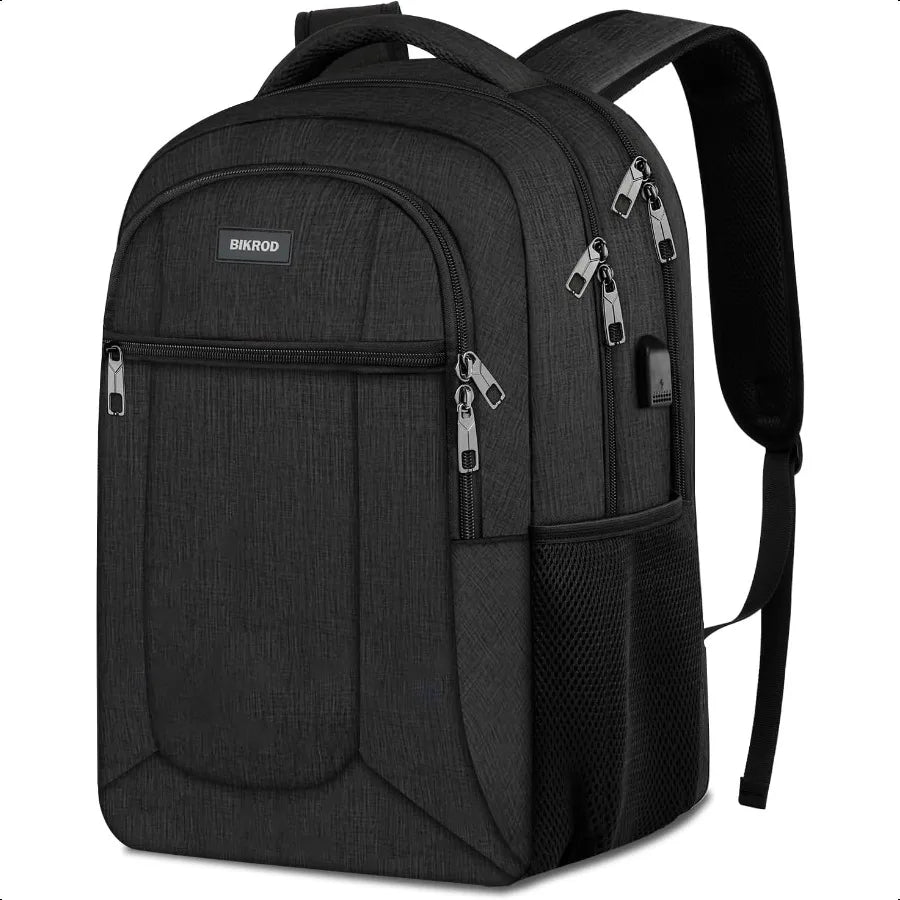 15.6" Water-Resistant School Backpack – USB Charging Laptop Bookbag for Teen Boys, Men & Women | Durable Student Daypack