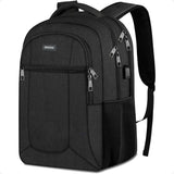 15.6" Water-Resistant School Backpack – USB Charging Laptop Bookbag for Teen Boys, Men & Women | Durable Student Daypack