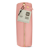 “Simulated Leather Pencil Pouch – Gold Zipper Pen & Stationery Organizer for School, Office & Travel”