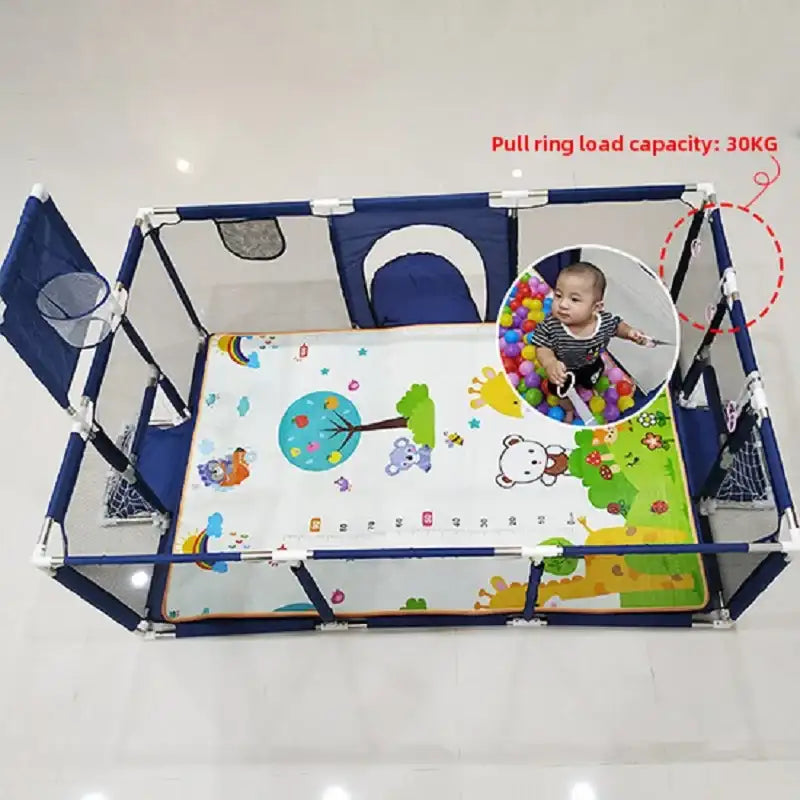 Rectangle Baby Playpen for Indoor Use – Safe Play Yard for 6-36 Months