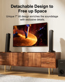 ULTIMEA 200W 4.1ch Soundbar with Subwoofer – 2-in-1 Detachable Bluetooth 5.3 Home Theater Speaker for Smart TVs