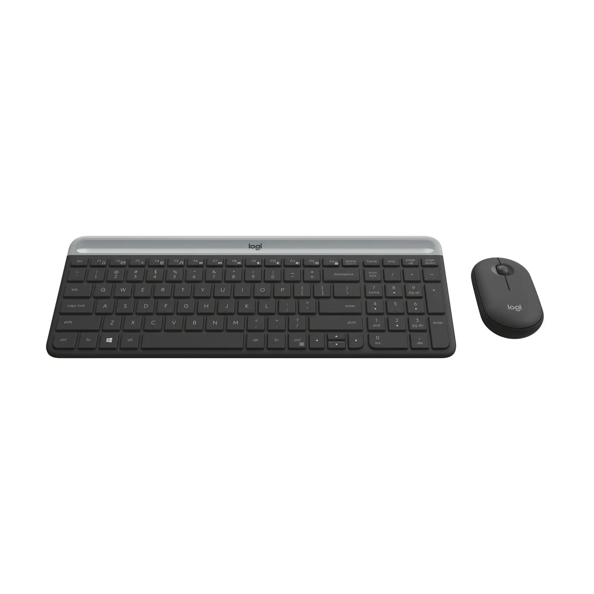 Logitech Slim Wireless Keyboard and Mouse Combo – Low-Profile Compact Layout with 2.4GHz Connection & Long Battery Life