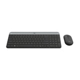 Logitech Slim Wireless Keyboard and Mouse Combo – Low-Profile Compact Layout with 2.4GHz Connection & Long Battery Life