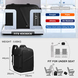 KONO Carry-On Cabin Backpack – 30L Airplane Underseat Travel Bag | EasyJet 45×36×20cm Hand Luggage