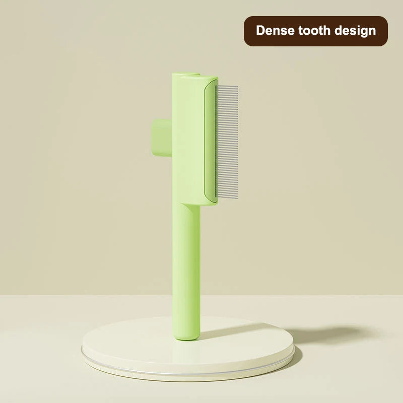 Pet Hair Removal Comb – Self-Cleaning Grooming Brush for Cats & Dogs