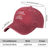 “Jesus Is My Savior, Is My President” Hat – Men’s Adjustable Baseball Cap with Fashionable Casual Style