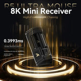 MambaSnake X Attack Shark R5 Ultra Wireless Gaming Mouse – 39g Superlight Carbon Fiber with Hollowed-Out Design
