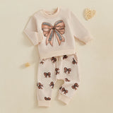 Adorable Toddler Girls Winter Outfit – Floral Print Hoodie & Warm Leggings 2-Piece Clothing Set for Baby Girls