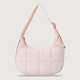Puffer Crescent Bag for Women – Quilted Nylon Underarm & Hobo Bag with Adjustable Strap for Work & Travel 👜✨