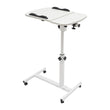 Adjustable Rolling Laptop Desk Stand with Wheels – Mobile Sit-Stand Computer Table