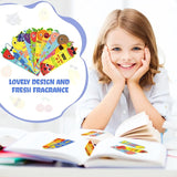60-Piece Fruit Scented Bookmarks Set – Scratch & Sniff Smelly Cute Classroom Page Markers