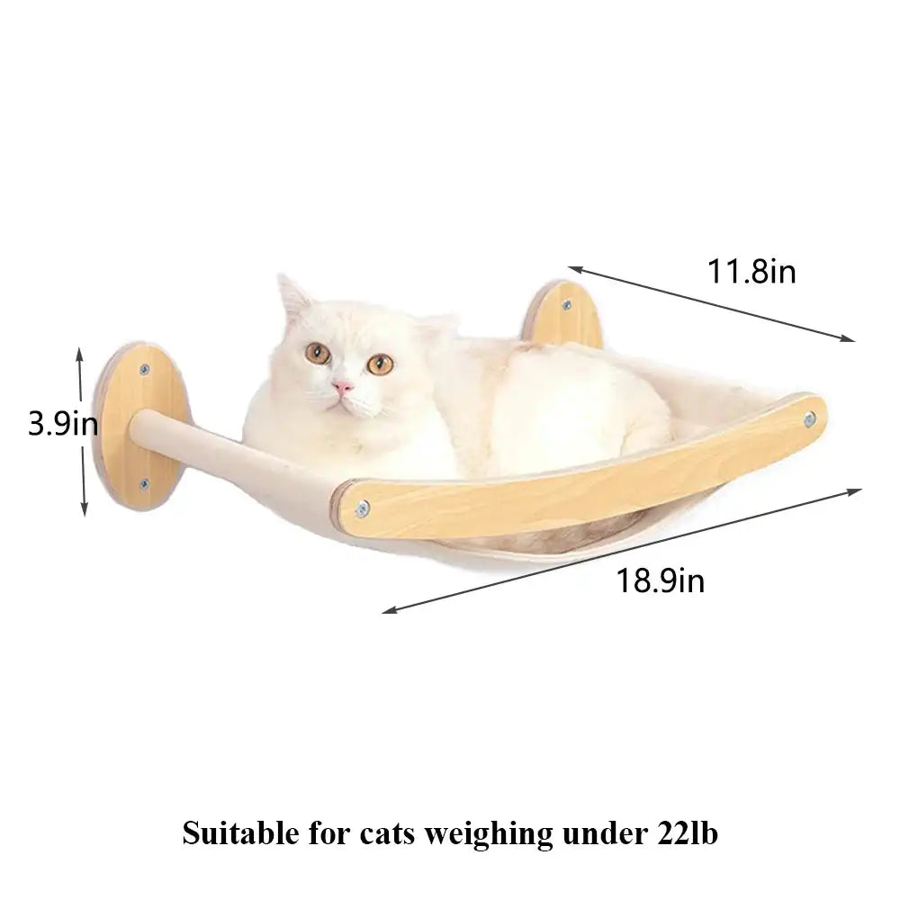 Cat Climbing Shelf – Wall-Mounted Four-Step Stairway with Sisal Scratching Post, Tree Tower Platform for Jumping & Climbing Pet Furniture