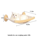 Cat Climbing Shelf – Wall-Mounted Four-Step Stairway with Sisal Scratching Post, Tree Tower Platform for Jumping & Climbing Pet Furniture