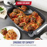 7 QT XL Electric Skillet – 200 Watts Extra-Large Non-Stick Frying Station