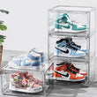 Shoe Storage Box (4pack) Shoes Organizer Auto-Opening White Shoe-shelf Home Furniture Cabinets for Living Room Shoerack Cabinet - PulinGO