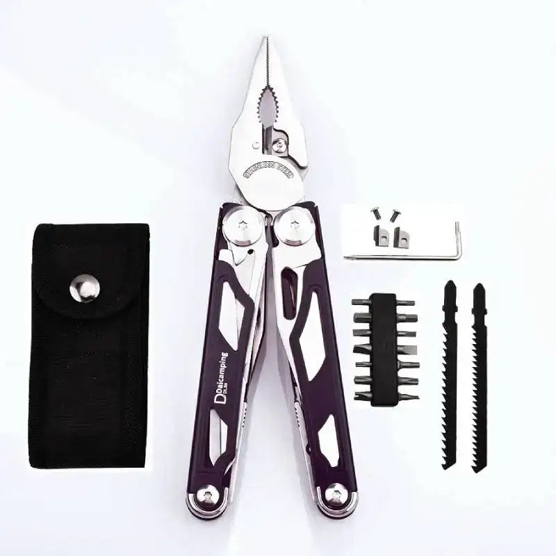 DAICAMPING DL30 Multi-Tool Set – Replaceable Parts, Pliers, Folding Knife & Cutter Survival Multi-Tool