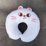 “ 7-color soft plush U-shaped neck pillow – cute & cozy travel cushion for children and adults, office & sleep support ”