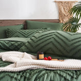 7-Piece Cut-Flower Quilted Comforter Set – Soft All-Season Bedding (Elegant Floral Texture)