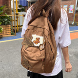Minimalist Personality Backpack for Female College Students – Stylish Large Capacity Daily School & Travel Bag