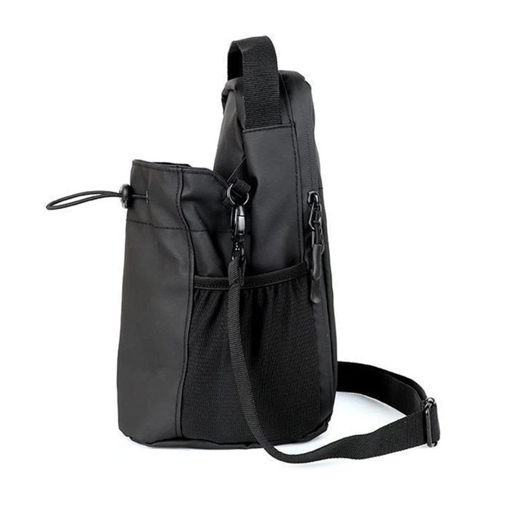 Magnetic gym crossbody bag – water bottle pouch with phone holder, lightweight fitness & travel sports organizer for men & women