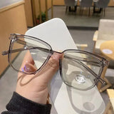 Light Frame Anti-Blue Light Glasses – Transparent Black Square Eyewear for Women & Men, Lightweight Optical Spectacle for Eye Protection