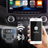 2-in-1 Wireless CarPlay & Android Auto Adapter – Plug & Play Dongle to Convert Factory Wired CarPlay to Wireless