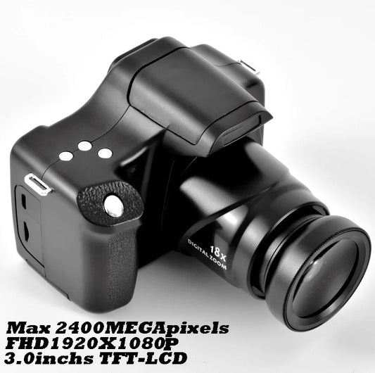 18X HD Digital Camera – Mirrorless 1080P Video with 3.0" LCD Screen & TF Card Slot – Travel & Vlogging Camera