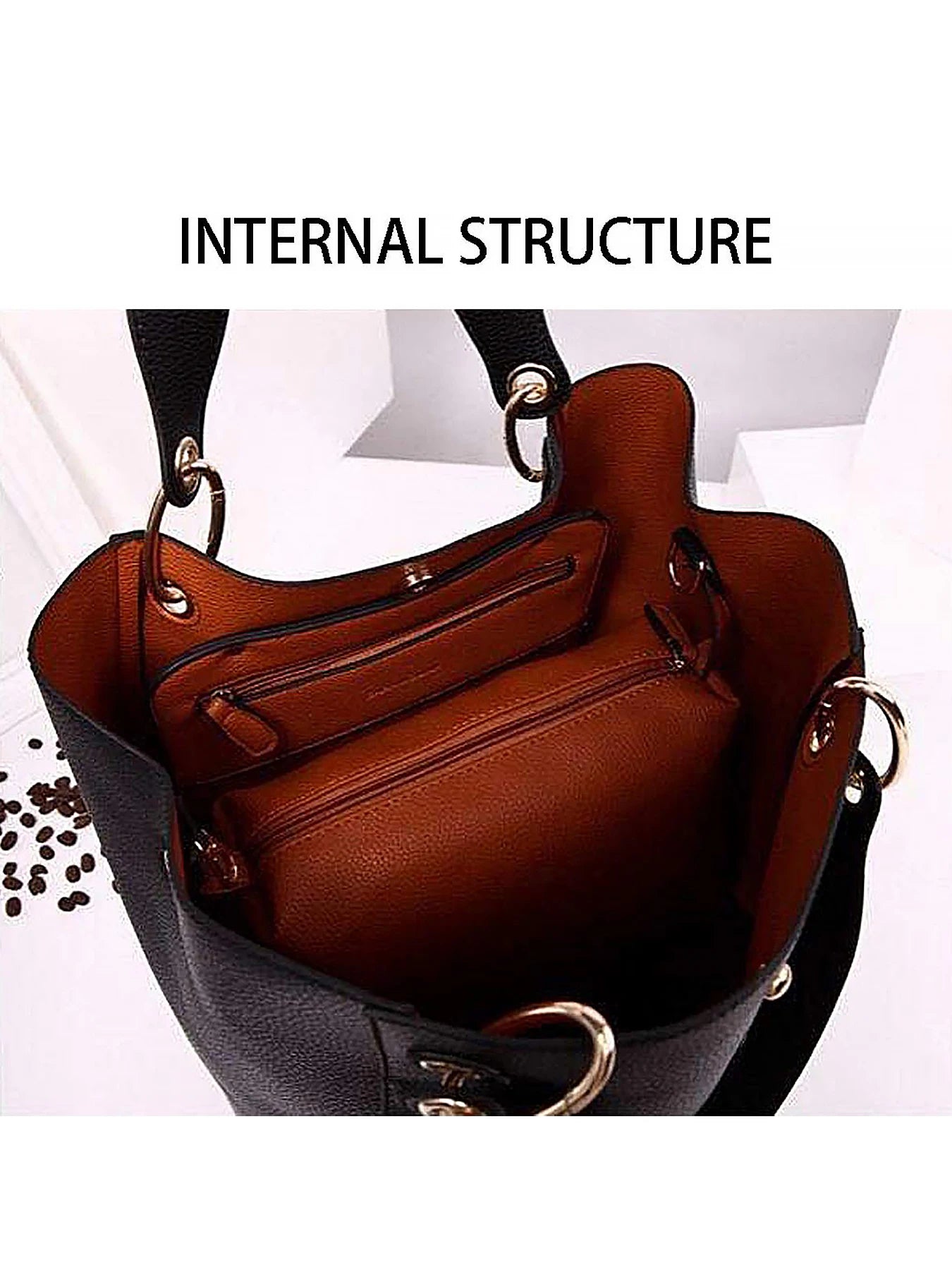 Pahajim women’s large PU leather tote bag – waterproof top-handle handbag with shoulder strap for work, shopping & daily use