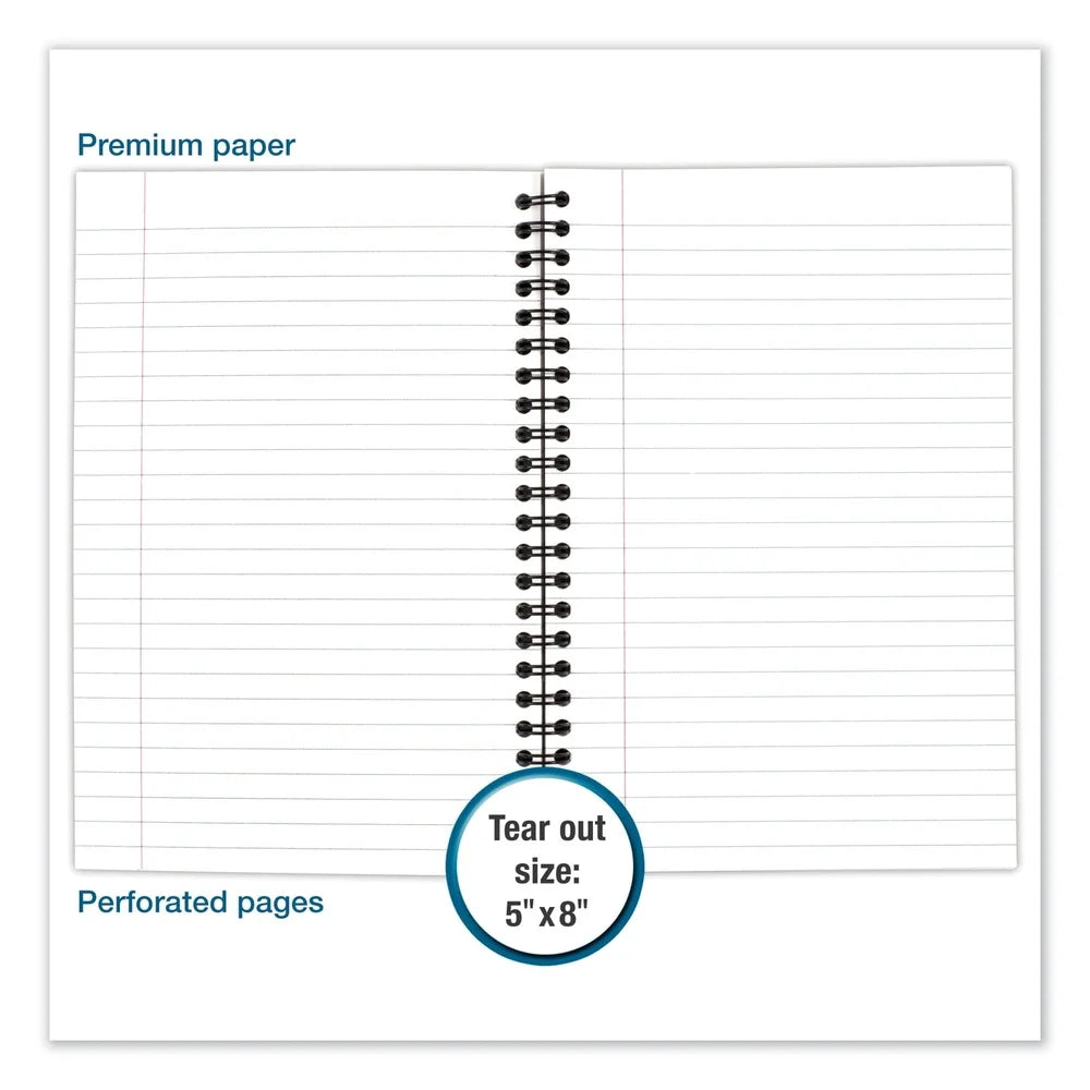 Wire-Bound Business Notebook – 80-Sheet Legal Ruled Journal with Perforated Pages for Meetings & Tasks 📓