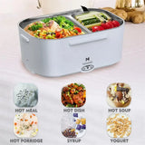 65W Electric Lunch Box Food Warmer – Portable Heated Lunch Container for Car & Home (Leak-Proof)