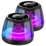 Cyber Style Magnetic Wireless Mini Speaker – 5.1 Surround Sound with Dual Stereo Bass & USB-C Charging